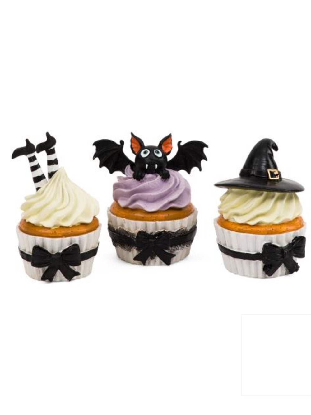 Halloween Sweet Teats Cupcake Figurines Set Of 3 New